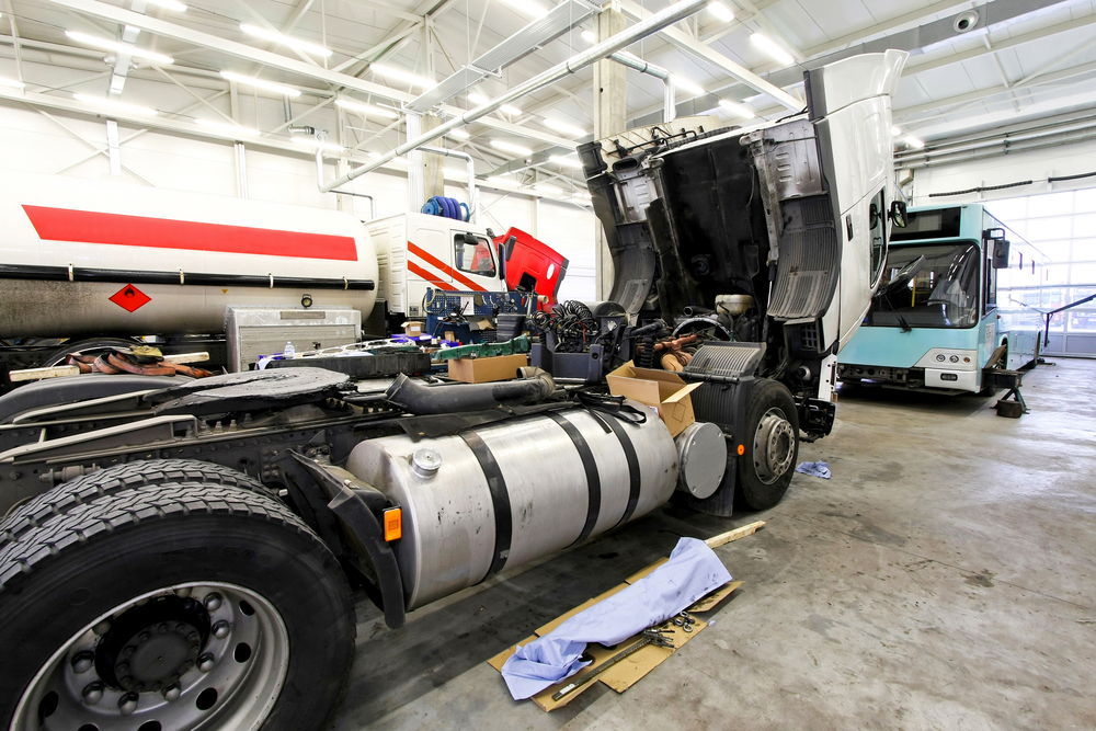 Truck Parts being installed